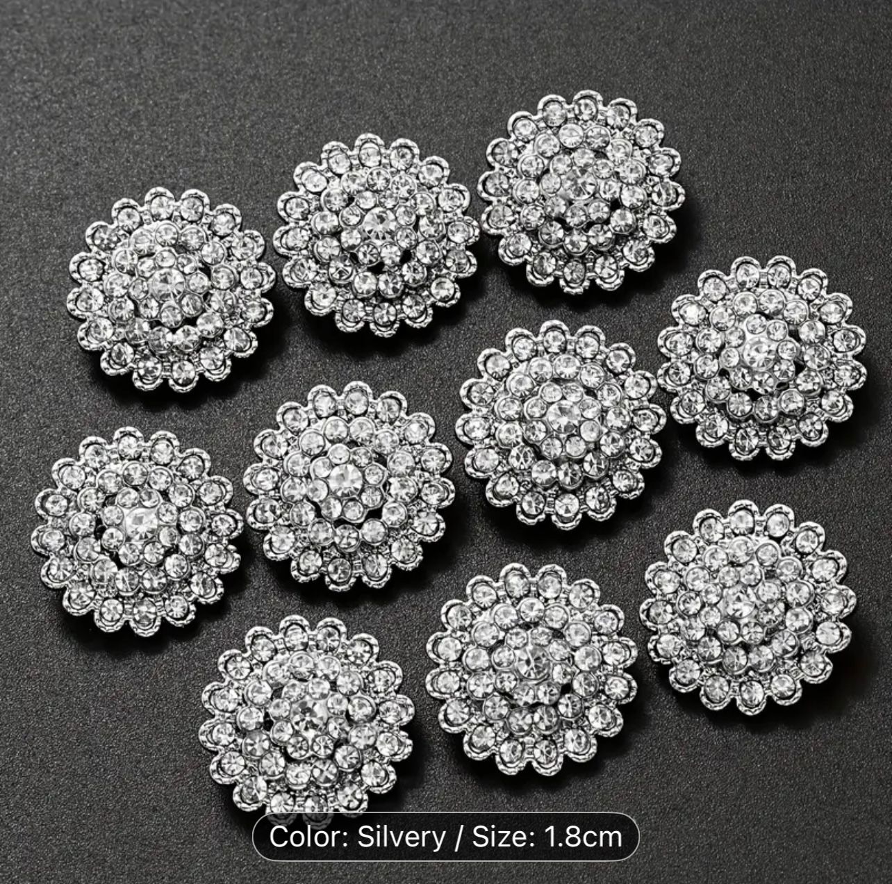 Sunflower Rhinestone stud earrings