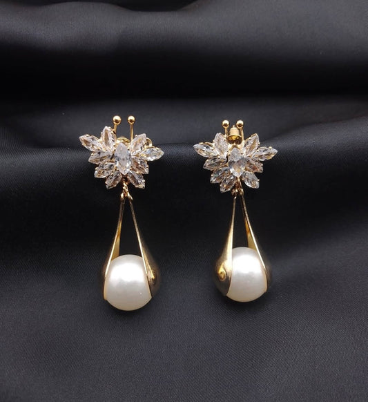 Butterfly pearl earrings 🦋