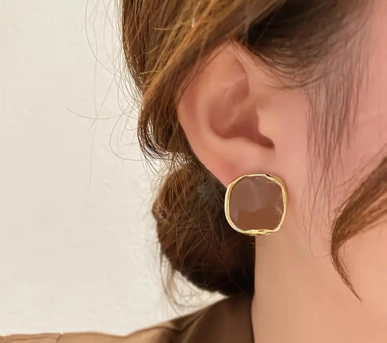 Zinc Alloy Hoops with Copper Finish