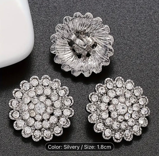 Sunflower Rhinestone stud earrings